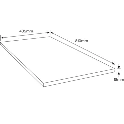 Panneau contreplaqué de feuillus - 81 x 40,5 cm, ép.18 mm (vendu au panneau)- Panneau Bois, Osb, Mdf