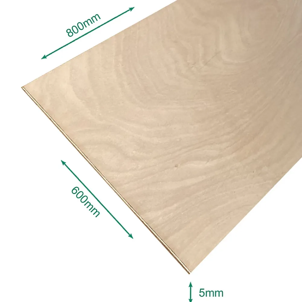 Forestea Panneau Bois, Osb, Mdf<Panneau contreplaqué okoumé twin 800 x 600 x 5 mm