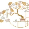 Mauro Ferretti Panneau décoratif 3D arbre en métal doré cm 91,5X3X63- Panneau Tasseau Bois