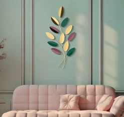 Mauro Ferretti Panneau Tasseau Bois<Panneau décoratif en feuilles 3D cm 31x1,9x61