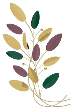 Mauro Ferretti Panneau décoratif en feuilles 3D cm 59x3,8x98,4- Panneau Tasseau Bois