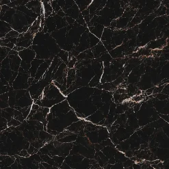 Divina Home Panneau décoratif en grès cérame effet marbre, lot de 6 pièces, revêtement mural PVC 4,3 m², finition UV, 120x60 cm, marbre noir- Panneau Mural Décoratif