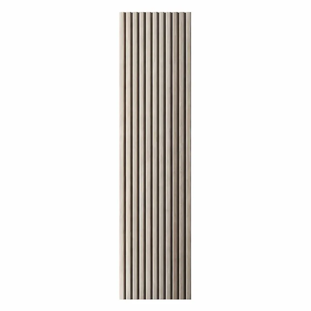 Divina Home Panneau Mural Décoratif<Panneau décoratif en PVC imitation lattes de bois, lot de 10 pièces, 120x30 cm, revêtement mural chêne
