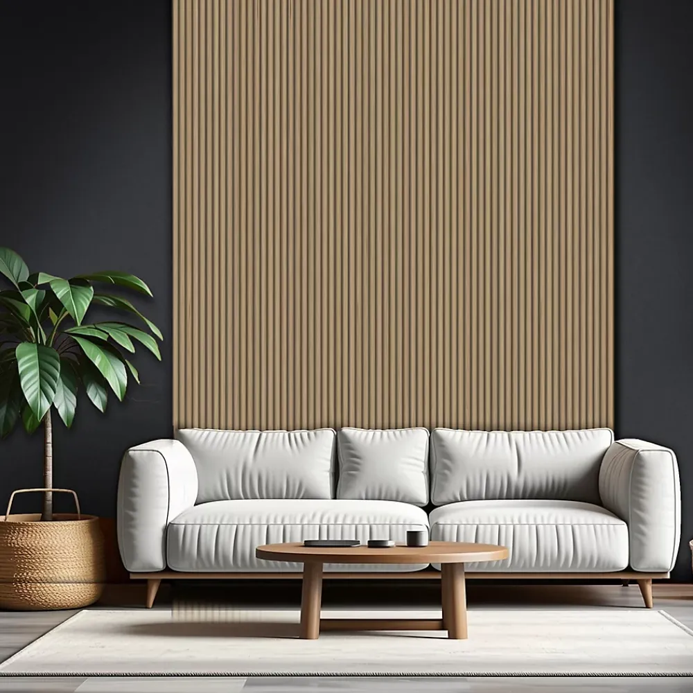 Foge Panneau Décoratif En Bois<Panneau décoratif fraisé Caiman effet chêne L.280x l.60cm Ep. 1,5cm