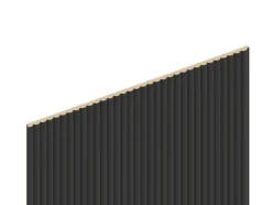 Foge Panneau Décoratif En Bois<Panneau décoratif fraisé Caiman noir L.280x l.60cm Ep. 1,5cm
