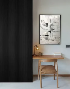 Foge Panneau Décoratif En Bois<Panneau décoratif fraisé Caiman noir L.280x l.60cm Ep. 1,5cm