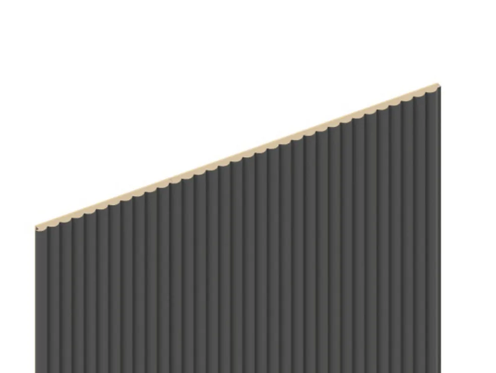 Foge Panneau Décoratif En Bois<Panneau décoratif fraisé Caiman gris L.280x l.60cm Ep. 1,5cm