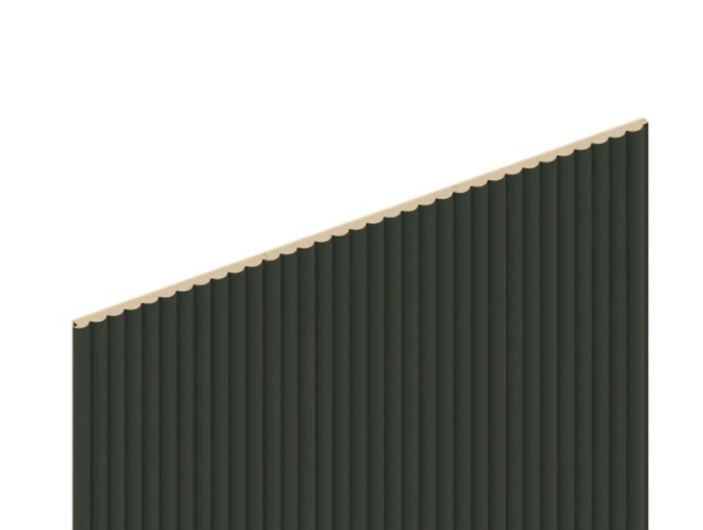 Foge Panneau Décoratif En Bois<Panneau décoratif fraisé Caiman vert foncé L.280x l.60cm Ep. 1,5cm
