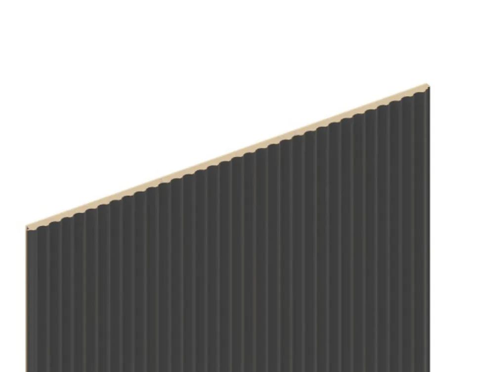 Foge Panneau décoratif fraisé Serval gris L.280x l.60cm Ep. 1,5cm- Panneau Décoratif En Bois