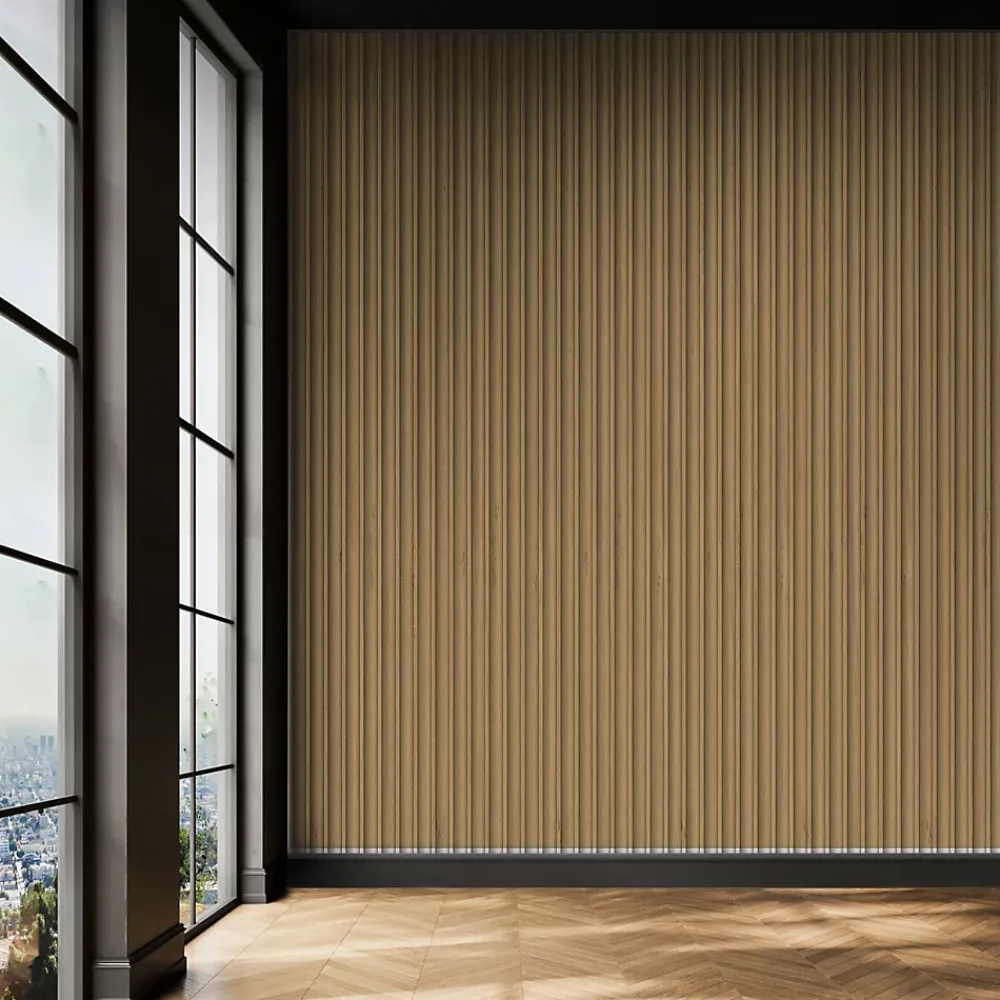 Foge Panneau Décoratif En Bois<Panneau décoratif fraisé Serval effet chêne L.280x l.60cm Ep. 1,5cm
