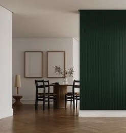Foge Panneau décoratif fraisé Serval vert foncé L.280x l.60cm Ep. 1,5cm- Panneau Décoratif En Bois