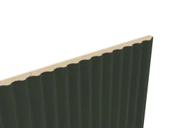 Foge Panneau décoratif fraisé Serval vert foncé L.280x l.60cm Ep. 1,5cm- Panneau Décoratif En Bois