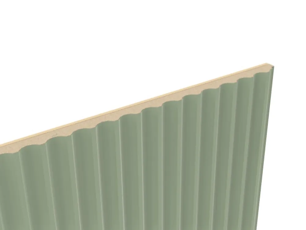 Foge Panneau Décoratif En Bois<Panneau décoratif fraisé Serval vert olive L.280x l.60cm Ep. 1,5cm