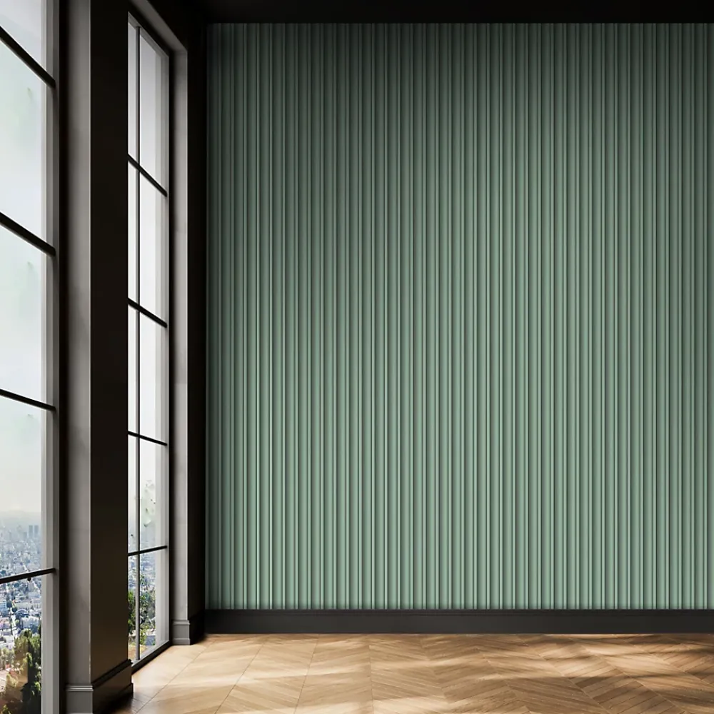 Foge Panneau Décoratif En Bois<Panneau décoratif fraisé Serval vert olive L.280x l.60cm Ep. 1,5cm