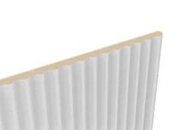 Foge Panneau décoratif fraisé Serval blanc L.280x l.60cm Ep. 1,5cm- Panneau Décoratif En Bois