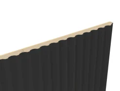 Foge Panneau Décoratif En Bois<Panneau décoratif fraisé Serval noir L.280x l.60cm Ep. 1,5cm