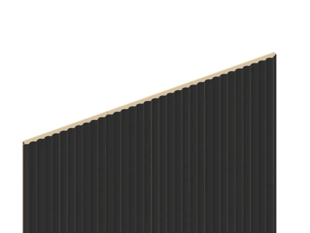 Foge Panneau Décoratif En Bois<Panneau décoratif fraisé Serval noir L.280x l.60cm Ep. 1,5cm