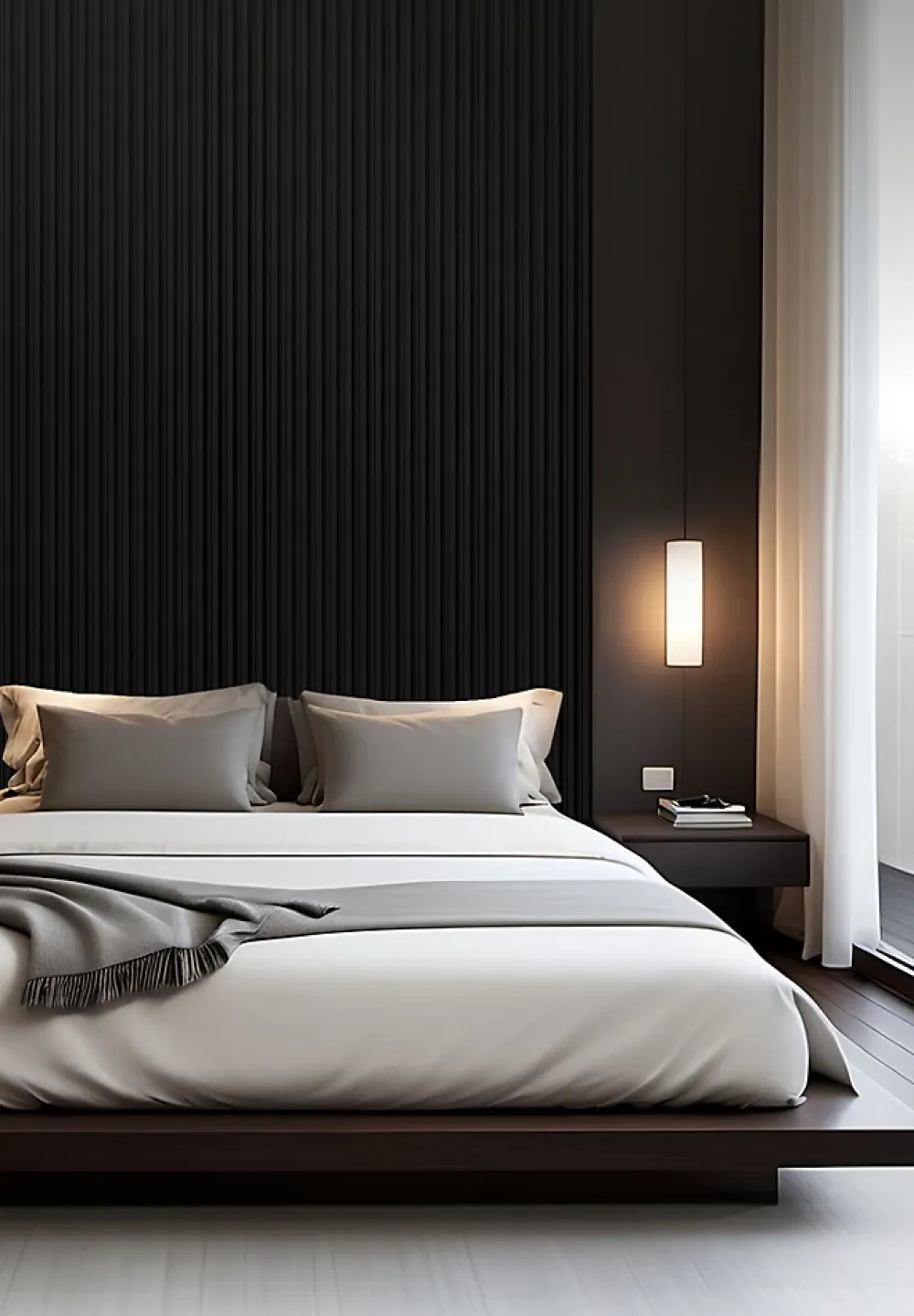 Foge Panneau Décoratif En Bois<Panneau décoratif fraisé Serval noir L.280x l.60cm Ep. 1,5cm