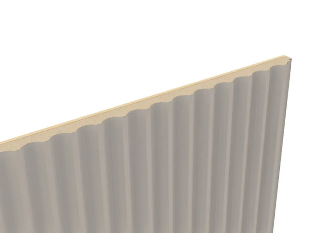 Foge Panneau décoratif fraisé Serval beige L.280x l.60cm Ep. 1,5cm- Panneau Décoratif En Bois