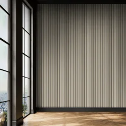 Foge Panneau décoratif fraisé Serval beige L.280x l.60cm Ep. 1,5cm- Panneau Décoratif En Bois
