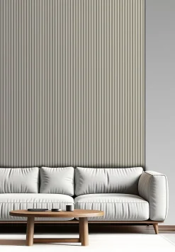Foge Panneau décoratif fraisé Serval beige L.280x l.60cm Ep. 1,5cm- Panneau Décoratif En Bois