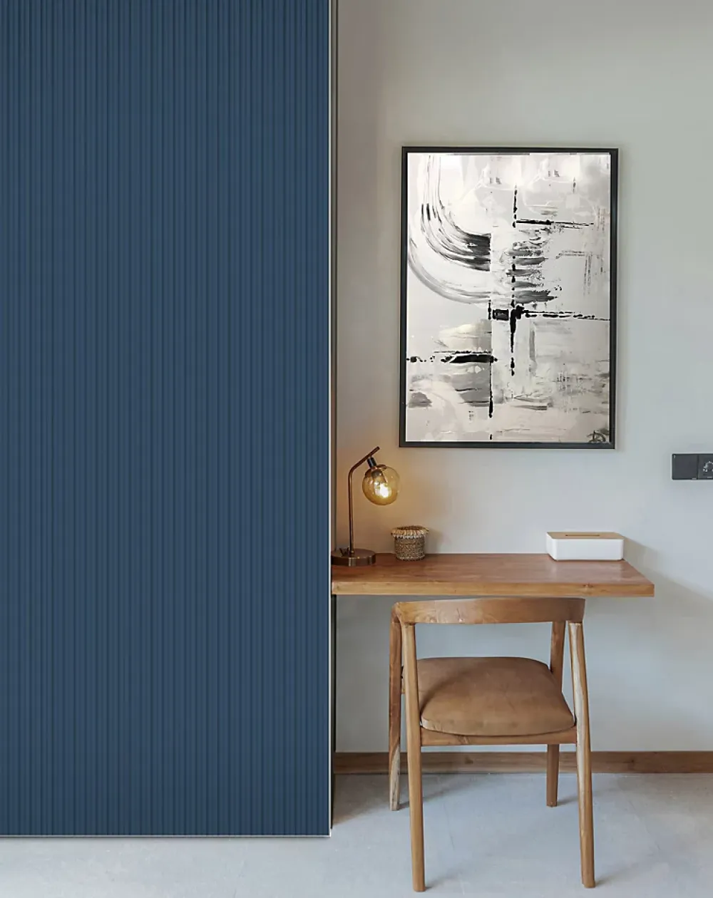 Foge Panneau Décoratif En Bois<Panneau décoratif fraisé Serval bleu L.280x l.60cm Ep. 1,5cm