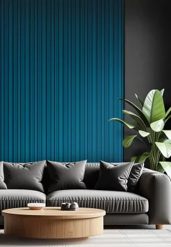 Foge Panneau Décoratif En Bois<Panneau décoratif fraisé Wallaby bleu L.280x l.60cm Ep. 1,5cm