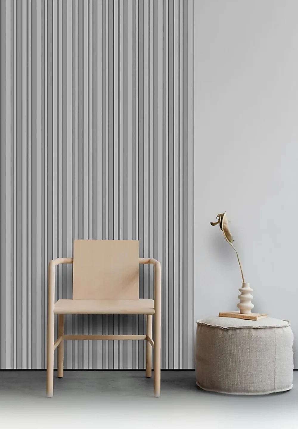 Foge Panneau Décoratif En Bois<Panneau décoratif fraisé Wallaby blanc L.280x l.60cm Ep. 1,5cm