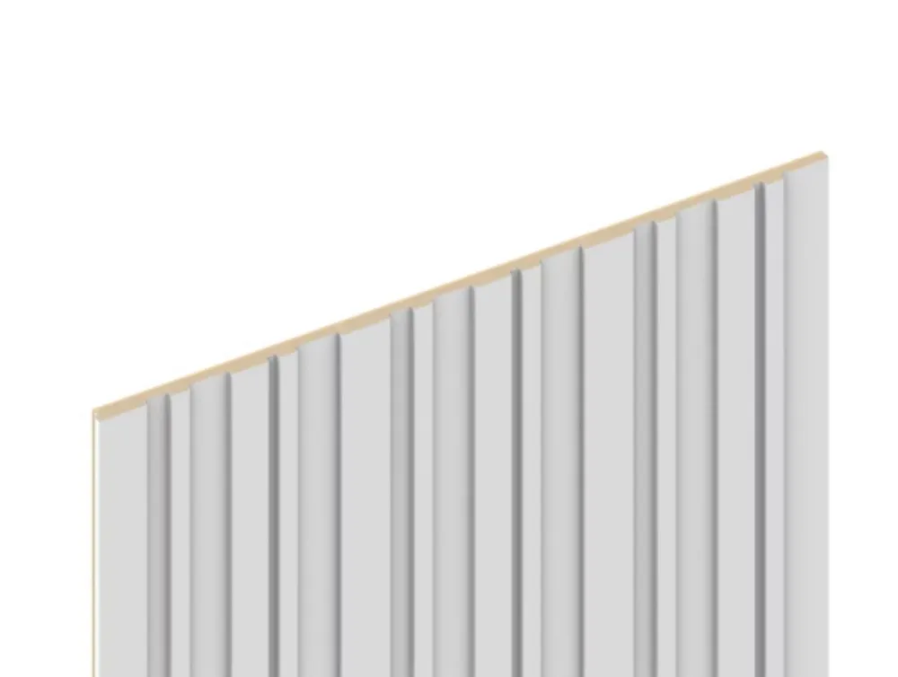 Foge Panneau Décoratif En Bois<Panneau décoratif fraisé Wallaby blanc L.280x l.60cm Ep. 1,5cm