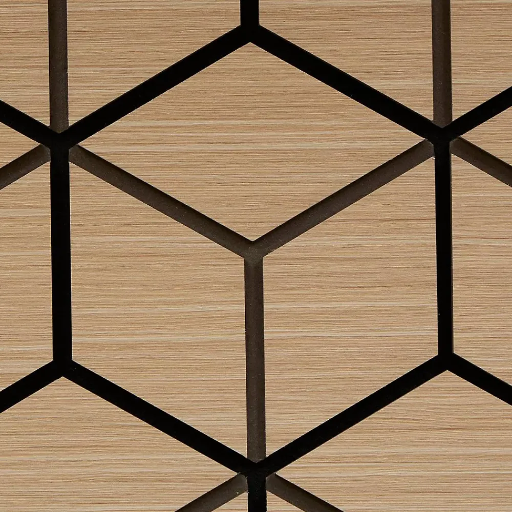 Atmosphera Créateur D'Intérieur Panneau Tasseau Bois<Panneau décoratif mural Clint beige 56x69cm - Atmosphera