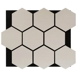 Atmosphera Créateur D'Intérieur Panneau décoratif mural Clint beige lin 56x69cm - Atmosphera- Panneau Tasseau Bois