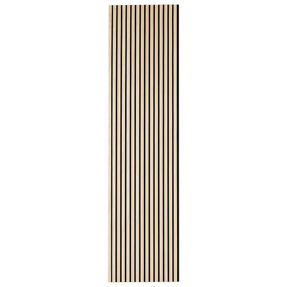Atmosphera Créateur D'Intérieur Panneau Tasseau Bois<Panneau décoratif mural Colva beige fond noir 240x60cm - Atmosphera