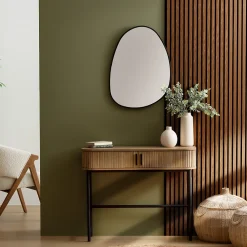 Atmosphera Créateur D'Intérieur Panneau décoratif mural Colva bois foncé 240x60cm - Atmosphera- Panneau Tasseau Bois