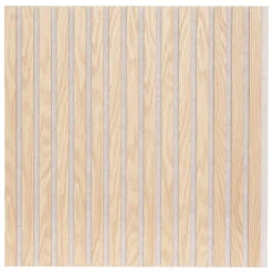 Atmosphera Créateur D'Intérieur Panneau décoratif mural Colva beige fond gris 60x60cm - Atmosphera- Panneau Tasseau Bois