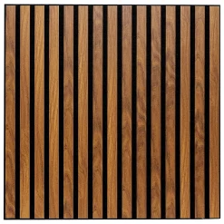 Atmosphera Créateur D'Intérieur Panneau décoratif mural Colva bois foncé 60x60cm - Atmosphera- Panneau Tasseau Bois