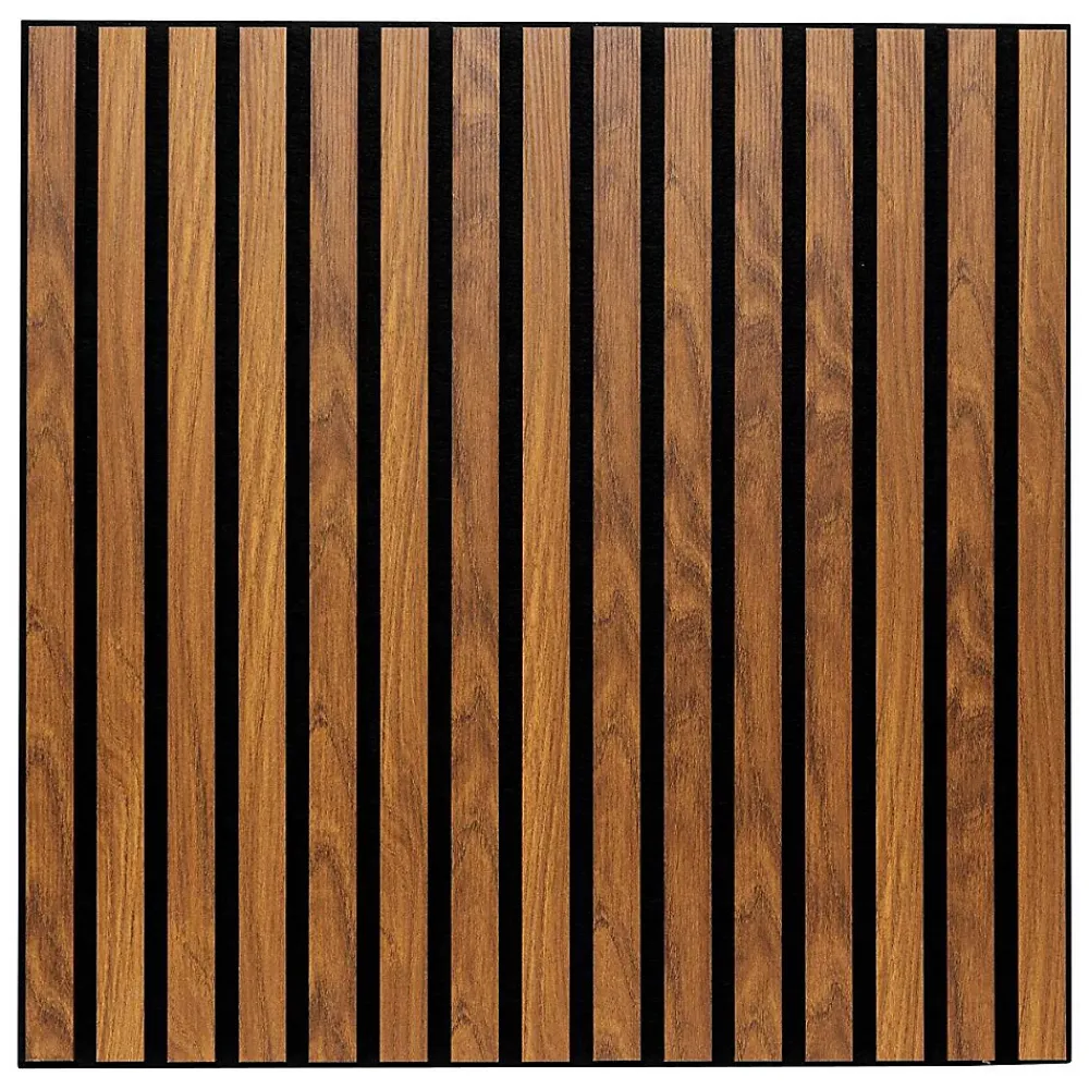 Atmosphera Créateur D'Intérieur Panneau décoratif mural Colva bois foncé 60x60cm - Atmosphera- Panneau Tasseau Bois