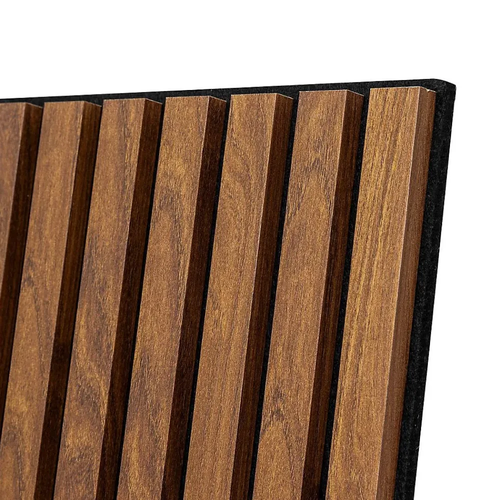 Atmosphera Créateur D'Intérieur Panneau décoratif mural Colva bois foncé 60x60cm - Atmosphera- Panneau Tasseau Bois