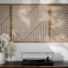 Radex Panneau Décoratif En Bois|Panneau Bois, Osb, Mdf<Panneau décoratif mural Lise effet bois clair L.60 x l.60 x ép.1cm 3pcs