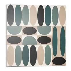 Wallfluent Panneau Décoratif Mural 50x50 cm Motif De Formes Ovales 4 pièces- Lambris Mural