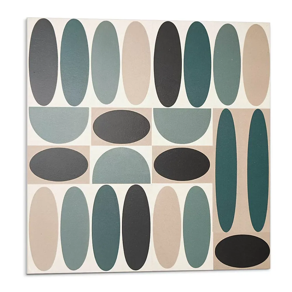 Wallfluent Panneau Décoratif Mural 50x50 cm Motif De Formes Ovales 4 pièces- Lambris Mural