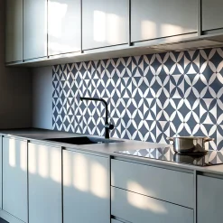 Wallfluent Panneau Décoratif Mural 120x60 cm Motif Végétal Avec Ornements 1 pièce- Lambris Mural
