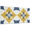 Wallfluent Panneau Décoratif Mural 100x50 cm Motif Mandala Floral 1 pièce- Lambris Mural