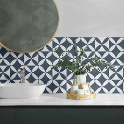 Wallfluent Panneau Décoratif Mural 100x50 cm Motif Végétal Avec Ornements 1 pièce- Lambris Mural