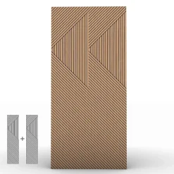 Foge Panneau décoratif Odin en MDF(m) décor chêne Saragosse L. 260 x l. 60 cm, ép. 8 mm- Panneau Bois, Osb, Mdf