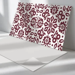 Wallfluent Panneau Décoratif 100x50 cm Motif Végétal Avec Ornements 1 pièce- Lambris Mural