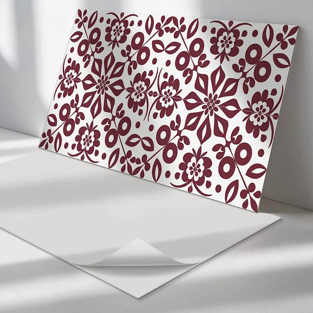 Wallfluent Panneau Décoratif 100x50 cm Motif Végétal Avec Ornements 1 pièce- Lambris Mural