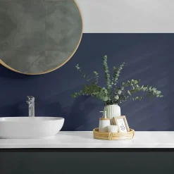 Wallfluent Panneau Décoratif 120x60 cm Couleur Bleue 1 pièce- Lambris Mural