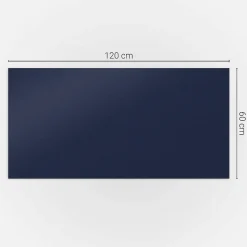 Wallfluent Panneau Décoratif 120x60 cm Couleur Bleue 1 pièce- Lambris Mural