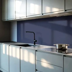 Wallfluent Panneau Décoratif 120x60 cm Couleur Bleue 1 pièce- Lambris Mural