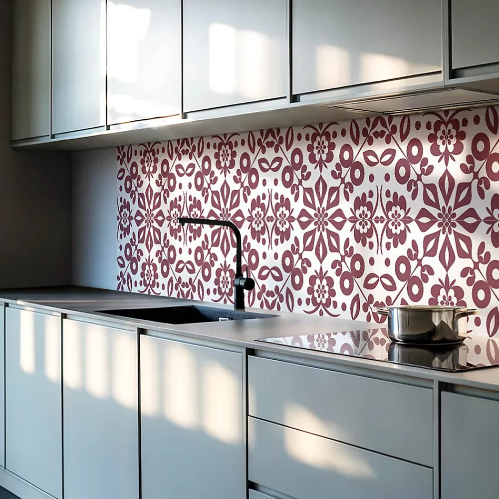 Wallfluent Lambris Mural<Panneau Décoratif 120x60 cm Motif Végétal Avec Ornements 1 pièce